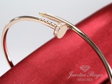 Cartier Armreif Juste un Clou SM Rosegold 750 Größe 16 2021 Diamanten Gold Damen
