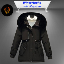 Luxus Winterjacke Damen Kapuze