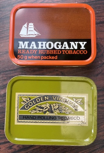 Vintage tabakdosen mahagoni - 2,