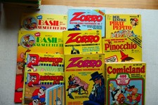 Comic 9 Stück Paket Zorro, Panzerknacker Bisil Mäusedetektiv u.a.