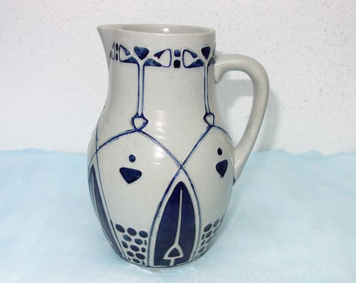Jugendstil steinzeug kanne - jugendstil,