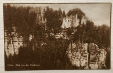 PK OYBIN Blick von der Örtelwand Ruine Zittauer Gebirge Sachsen gel. 1927 TOP !