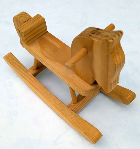 Schaukelpferd echt holz - echt,