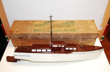 seltenes altes DDR Zeuke Bakelit Boot Schiff Yacht Spree 44cm OVP 50er Jahre