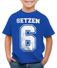 Setzen Sechs Kinder T-Shirt schule zeugnis abschluss 6 lehrer abitur abi schüler