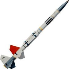 Sonderpreis! Fliegende 2-stufige Modellrakete NAVAHO AGM in OVP, OOP