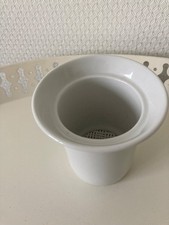 Teefilter, Porzellan Teefilter, Teesieb weißes Porzellan