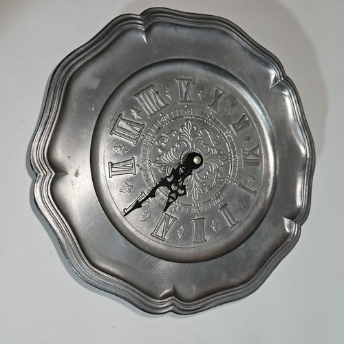 Vintage retro wanduhr zinnuhr - wanduhr,
