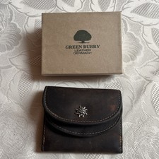 Green Burry/Vintage/Mini Damen Leder Portemonnaie Geldbörse mit Münzfach/neu