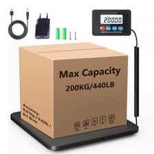 Lagerwaage Platformwaage 200 KG Digital Paketwaage Lager Marktwaage Waage LCD
