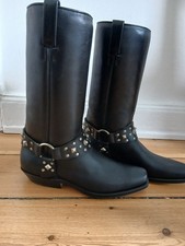 Buffalo Bikerstiefel, schwarz