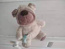 NICI Mops Bulldogge Schkenker 15 cm Hund mit Knochen Stofftier Plüsch