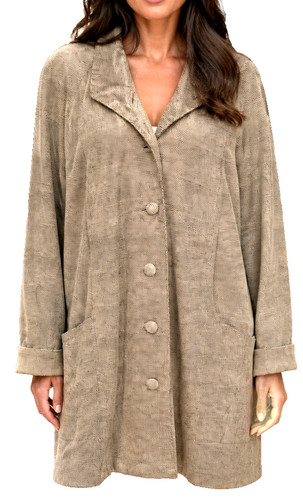 Echt leder ziegenvelours jacke - echt,