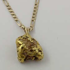 Goldnugget Schmuck Anhänger