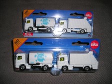 2x Kommunalset Kehrmaschine und Müllwagen Faun Umwelttechnik Siku 1687
