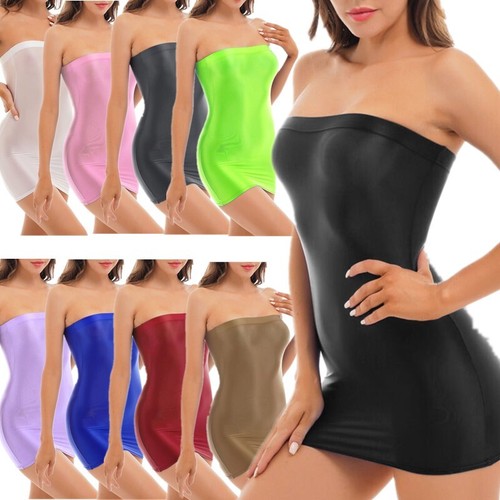 Damen glänzende kleider sexy - damen,