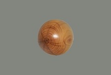 Kugel aus Holz (Eibe)