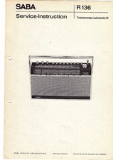 Saba  Service Manual für Transeuropa automatic H Copy