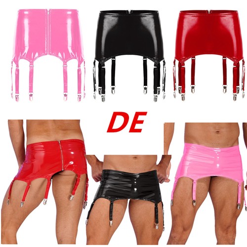 Herren wetlook strumpfband - de,