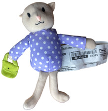 Ikea Klappar Djur Plüsch Katze 15cm Kuscheltier Stofftier Plüschtier Gepunktet