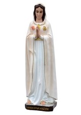 Statue Maria Rosa Mystica 70 CM Aus Hohlresin Mit Glasaugen