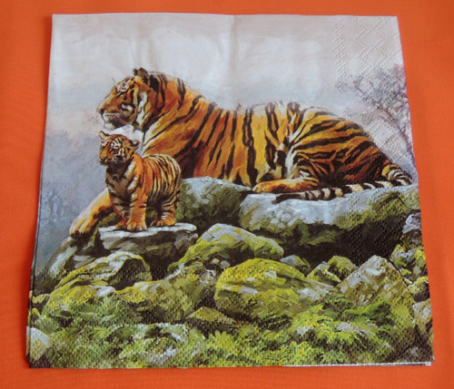 Lose servietten tiger - lose,