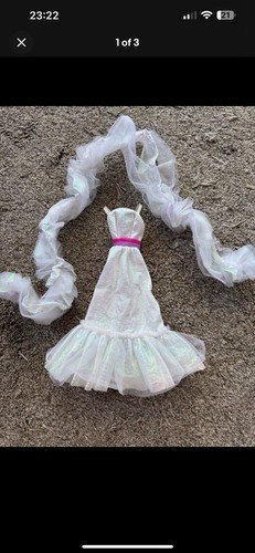 Vintage crystal barbie kleid - crystal, &