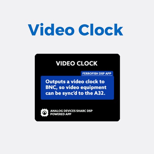Ferrofish a32 video dsp - video,