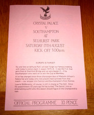 Crystal Palace v Southampton