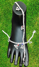 Fußkett Versilbert Frau