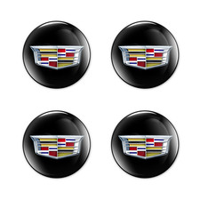 Cadillac Silicon Emblem Abziehbild Auto Radkappen Aufkleber Nabendeckel 4st Harz