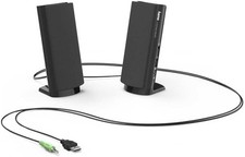 Multimedia Stereo Lautsprecher für PC Laptop etc. 3,5mm Klinke USB 2,5W Hama E80