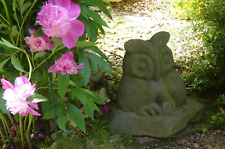 ? EULE aus Eifel Basalt Stein FIGUR Handarbeit Garten Balkon Park Terrasse Deko