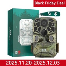 Wildkamera WLAN 4K 24MP Bluetooth Wildtierkamera mit Bewegungsmelder Nachtsicht