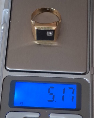 Herrenring 585 gelbgold - gelbgold, mit