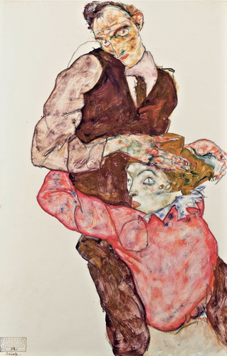 Egon schiele lovers - egon, liebespaar
