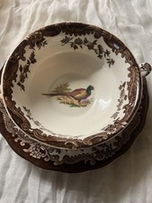 Royal Worcester Palissy Game Series, 6 Suppentassen u. Untertassen