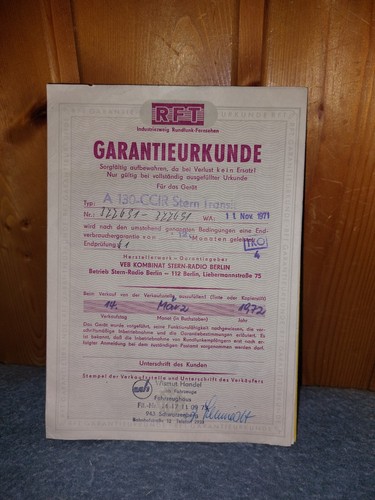 Ddr rft autoradio 130 ccir - ddr,