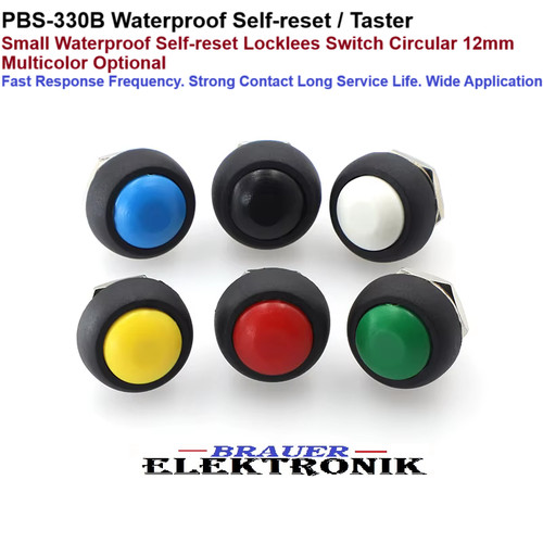 Mini rund druck taster - mini,