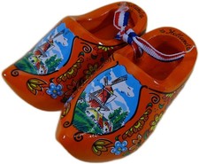 2er Set Deko Holland Clogs