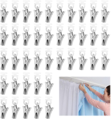 100 stück vorhang - 100, clips