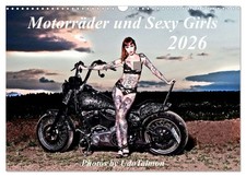 Motorräder und Sexy Girls (Wandkalender 2026 DIN A3 quer), CALVENDO Monatskalend