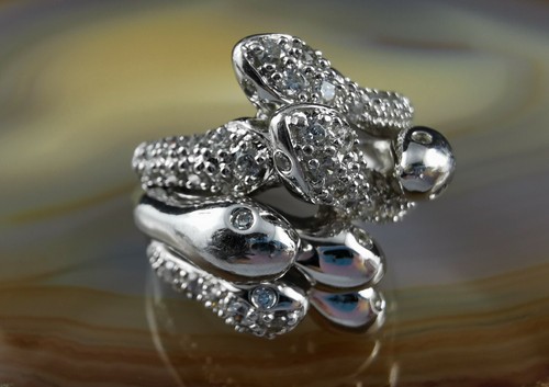 Ring silber 925 schlange - silber,