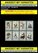 Rumänien 1981 Kinderspiele:Gemälde,Norman Rockwell Mi.3829-36