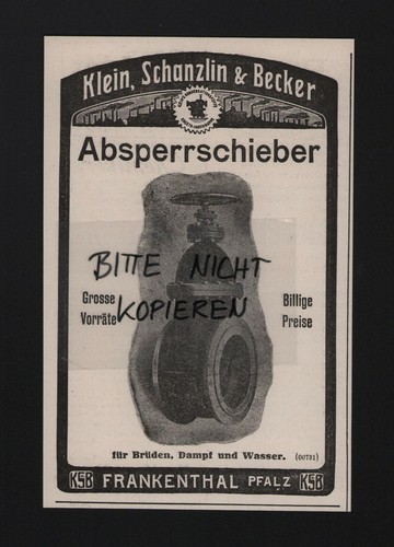 Frankenthal werbung 1910 - werbung,