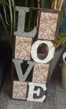 XXL BilderRahmen*Galerie**LOVE**Letter**Nostalgie*Shabby-Landhaus Stil**60x25 cm