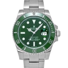 ROLEX Submariner Date 116610LV grün gebrauchte Herrenuhr #101614