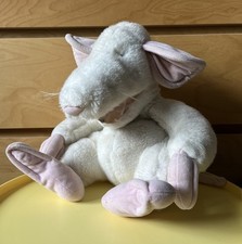 (lesen) Nici Ratte Maus Gustav weiß 90er Jahre Kuscheltier Stofftier Plüschtier