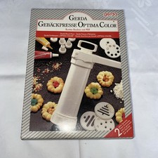 Vintage Gebäck Presse, Plätzchen backen, Gerda International OVP
