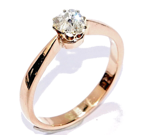 Ring gold altschliffdiamant - ring,